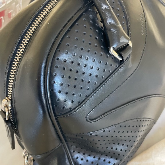 🌿authentic Prada vitello drive bowler bag w cards and duster black - Picture 8 of 11